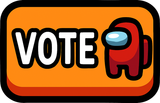 voteButton among us.
In-Game asset.  2d.  High contrast.  No shadows