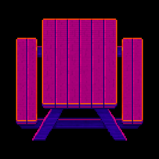 A outdoor wooden picnic bench. Top down view. Squared up.