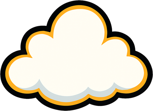 Cloud.
In-Game asset.  2d.  High contrast.  No shadows