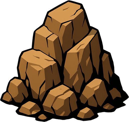 kayalık.
In-Game asset.  2d.  High contrast.  No shadows