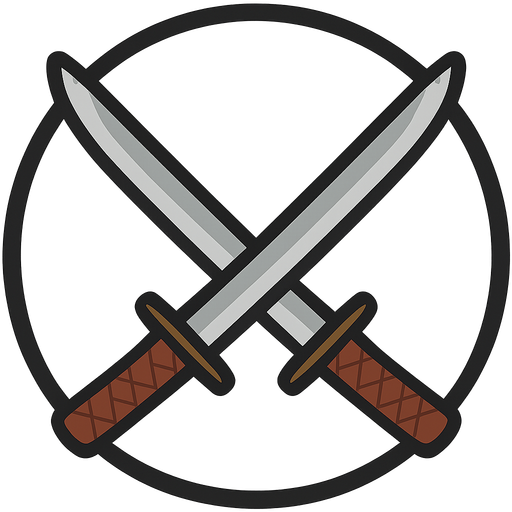 double katana. No background. Transparent background. Blank background. No shadows. 2d. In-Game asset. flat
