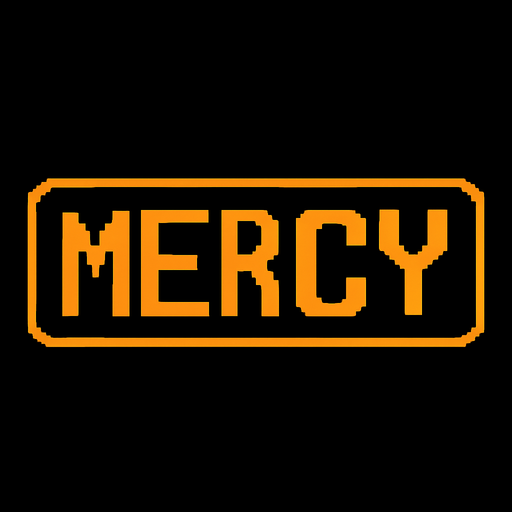 make it undertale mercy button.
In-Game asset.  2d.  High contrast.  No shadows