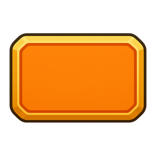 3d button empty.
In-Game asset.  2d.  High contrast.  No shadows