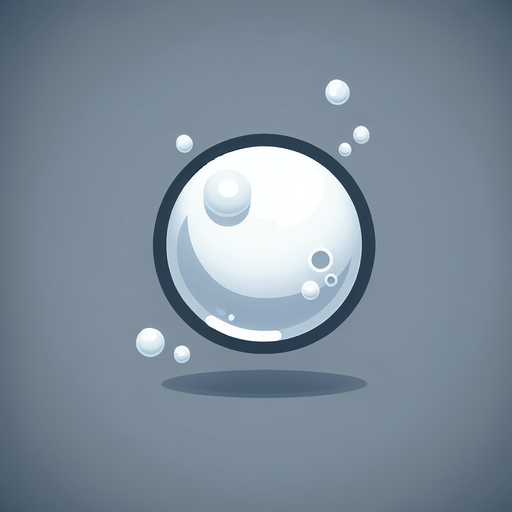 White water bubble.
Single Game Texture. In-Game asset. 2d. Blank background. High contrast. No shadows.