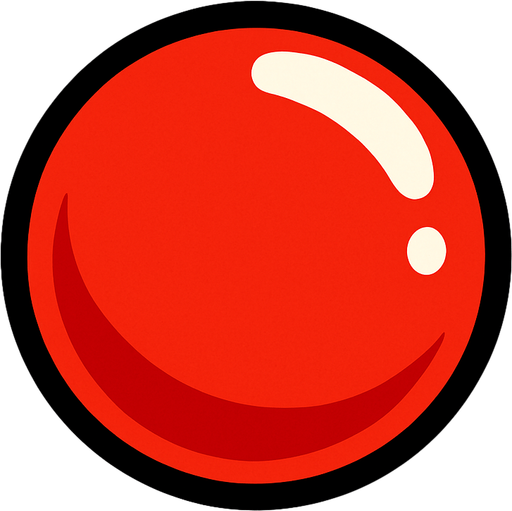 Red bubble.
In-Game asset.  2d.  High contrast.  No shadows