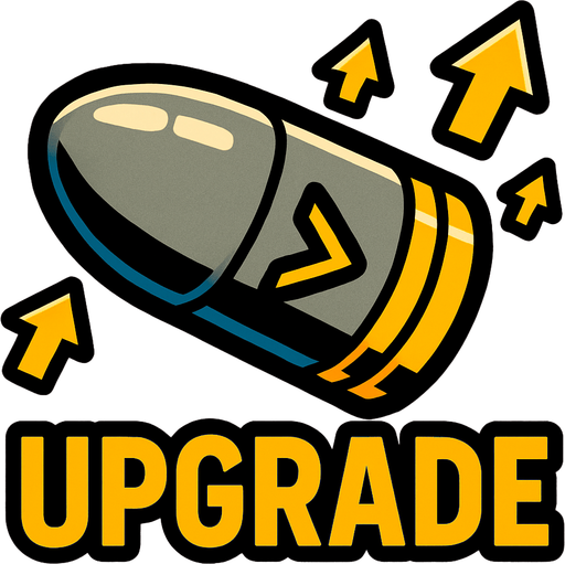 Upgrade power bullet.
In-Game asset.  2d.  High contrast.  No shadows