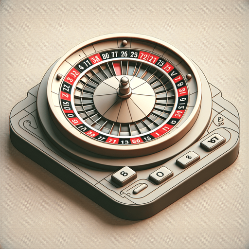 roulette wheel with only numbers.
Single Game Texture. In-Game asset. 2d. Blank background. High contrast. No shadows.