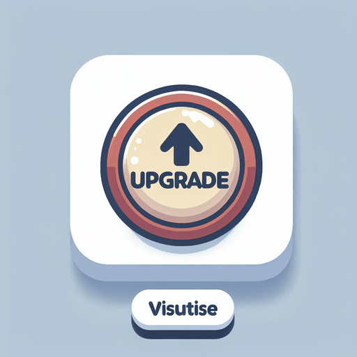 a button saying 'upgrade'.
In-Game asset. 2d. Blank background. High contrast.