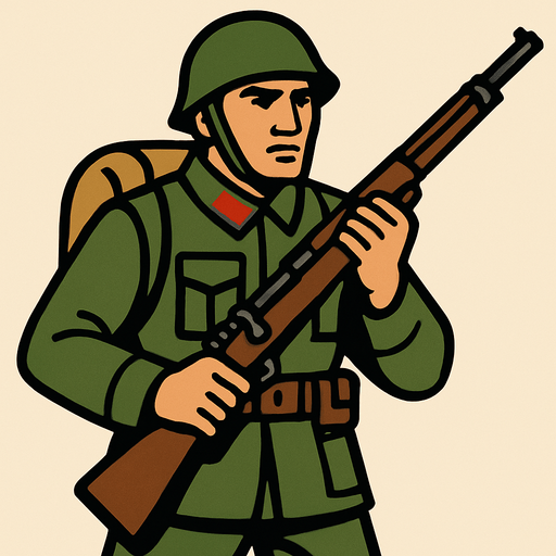 Türk askeri.
In-Game asset.  2d.  High contrast.  No shadows