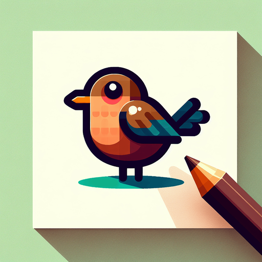 Bird.
Single Game Texture.  In-Game asset.  2d.  Blank background.  High contrast.  No shadows