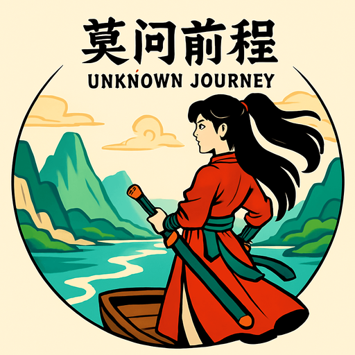 Round shape, Replace Chinese word from “不知途”to“莫问前程”,others remaining the same