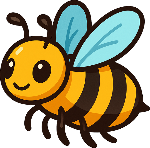 make a bee.
In-Game asset.  High contrast.  No shadows