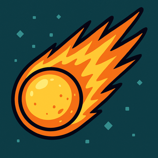 comet.
In-Game asset.  2d.  High contrast.  No shadows