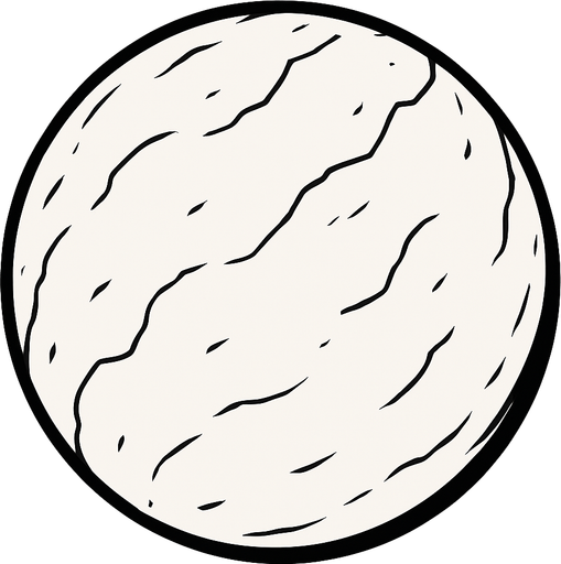 Pure White Planet.
In-Game asset.  2d.  High contrast.  No shadows