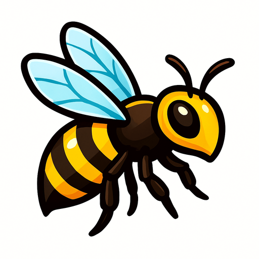 make a bee.
In-Game asset.  High contrast.  No shadows