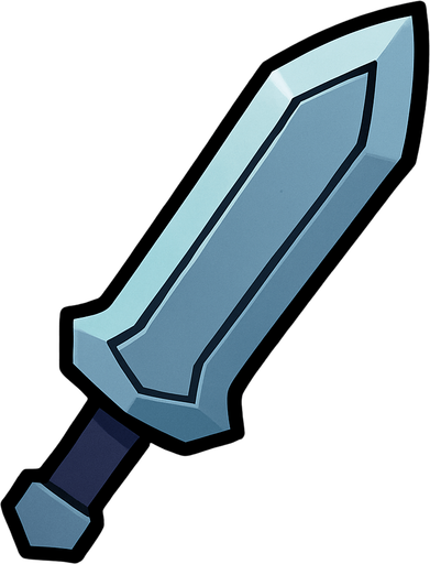 Sword blade.
In-Game asset.  2d.  High contrast.  No shadows