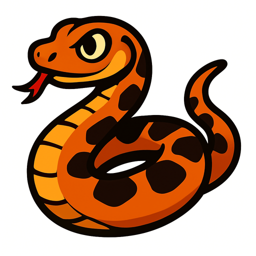 snake no background.
In-Game asset.  2d.  High contrast.  No shadows