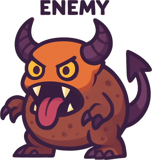 Enemy.
In-Game asset.  2d.  No shadows