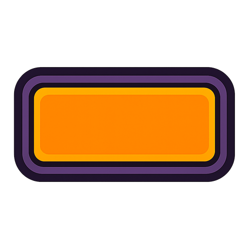 Rectangle button.
In-Game asset.  2d.  High contrast.  No shadows