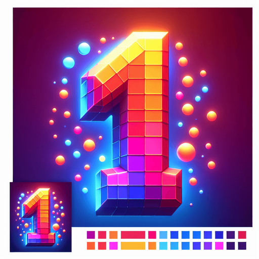 bright number 1. 3d. extra life type. vivid colours..
Single Game Texture. In-Game asset. 2d. Blank background. High contrast. No shadows.