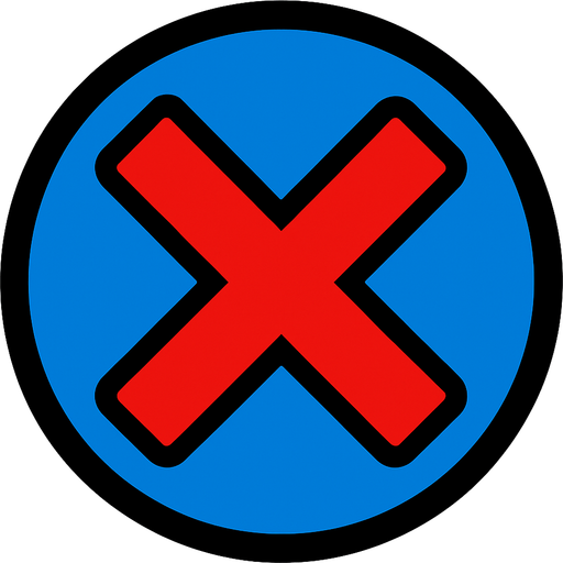 X button.
In-Game asset.  2d.  High contrast.  No shadows