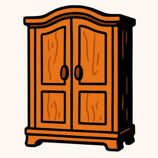 armario.
In-Game asset.  2d.  High contrast.  No shadows