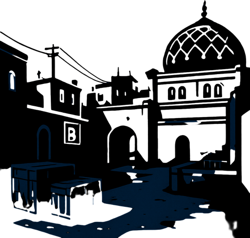 dust 2 dark.
In-Game asset.  2d.  High contrast.  No shadows