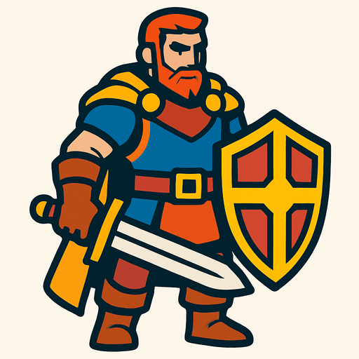 Hero.
In-Game asset.  2d.  High contrast.  No shadows