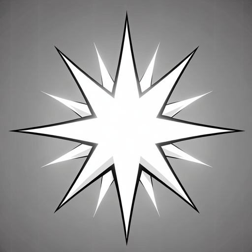 star white.
Single Game Texture. In-Game asset. 2d. Blank background. High contrast. No shadows.