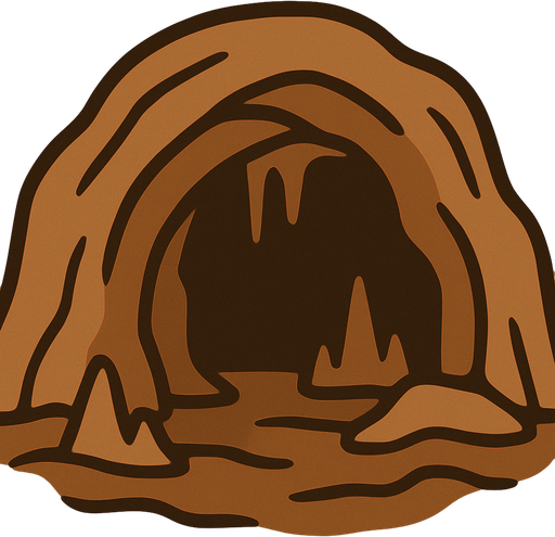 A brown cave