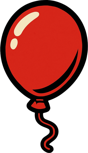 red balloon.
In-Game asset.  2d.  High contrast.  No shadows
