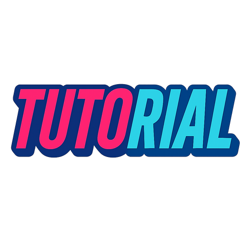 An SVG that says ‘Tutorial’