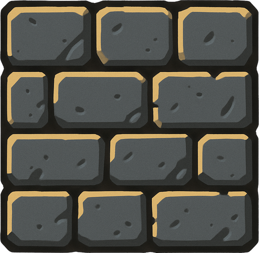 Wallblock.
In-Game asset.  2d.  High contrast.  No shadows