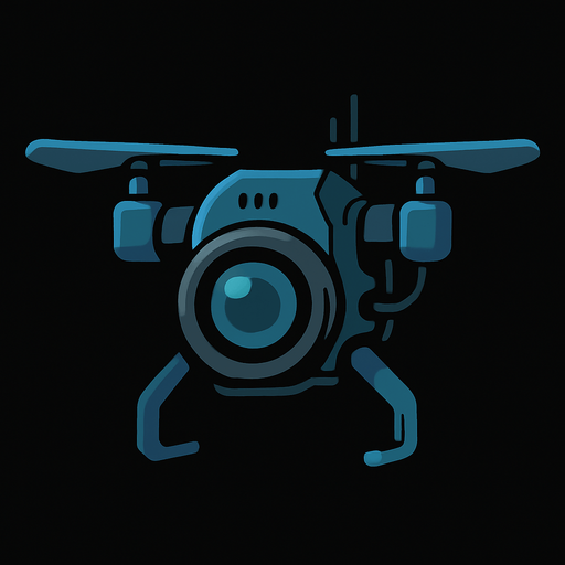 Surveillance drone.
In-Game asset.  2d.  High contrast.  No shadows