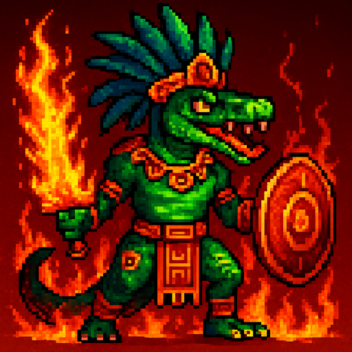 Agregale efectos de fuego pero en un fondo de alto contraste, mejor dicho solo pono mas rojo y llmas en la espada