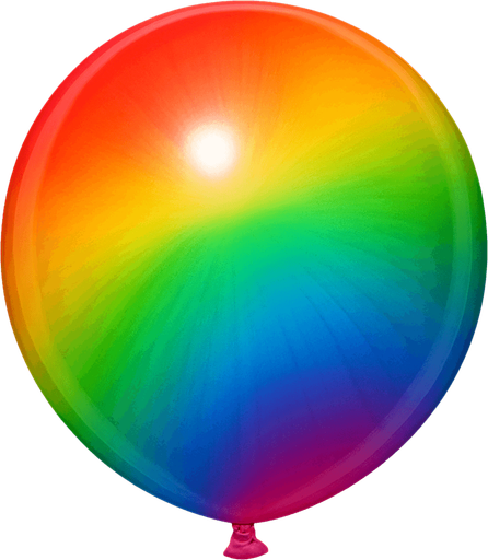 Renkli yuvarlak Balon, üstten görünüm, Gerçekçi, yazısız..
In-Game asset.  High contrast.  No shadows