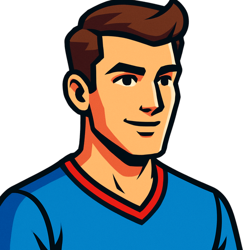 handsome man.
In-Game asset.  2d.  High contrast.  No shadows