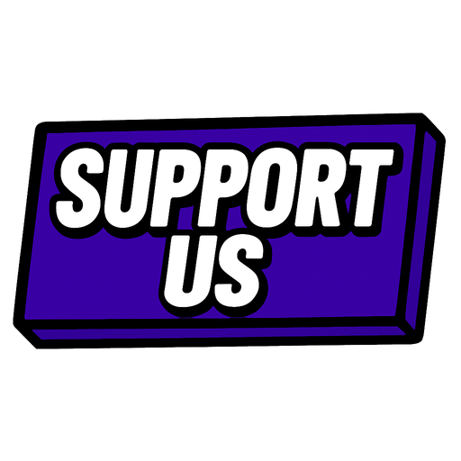 write SUPPORT US.