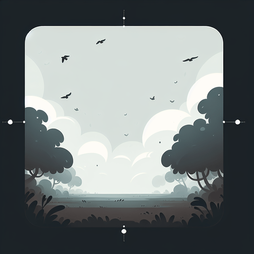 guzel 2d bir arka plan bulutlu havalar arkada ucan kuslar ve bu 2d olucak.
Single Game Texture.  In-Game asset.  2d.  Blank background.  High contrast.  No shadows. 2d