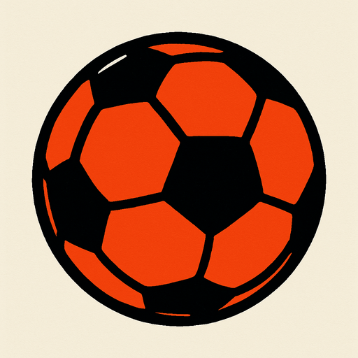 football ball.
In-Game asset.  2d.  High contrast.  No shadows