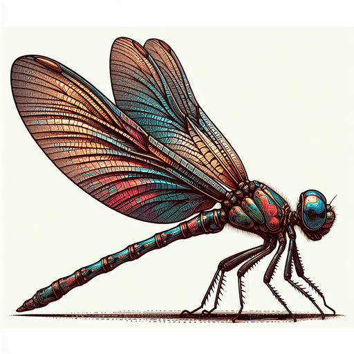 Dragonfly, small but detailed.
Single Game Texture.  In-Game asset.  2d.  Blank background.  High contrast.  No shadows