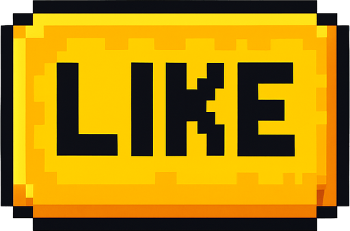 make a yellow 2d pixel like button.
In-Game asset.  2d.  High contrast.  No shadows
