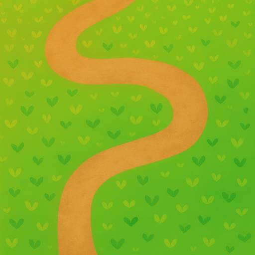 Un camino de tierra lineless