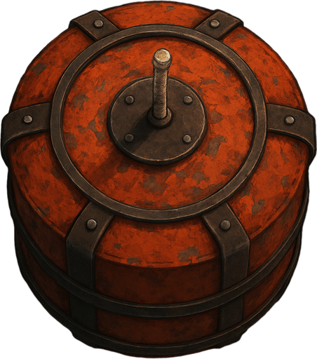 barrel bomb top view