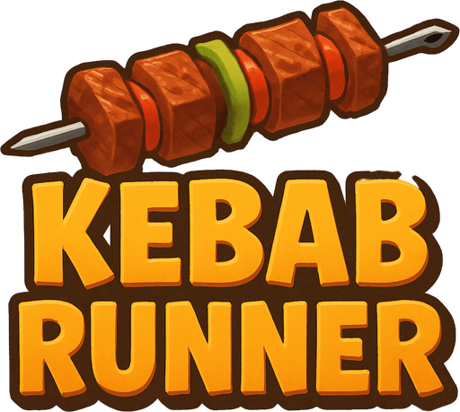"Kebab Runner" yaz ama 1 şiş kebab yazının üstünde duracak olacak yani oyunun