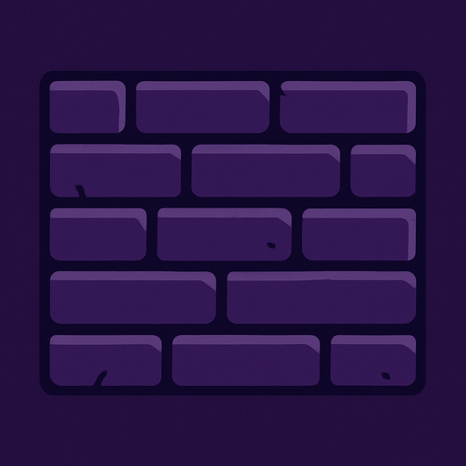 dark purple wall.
In-Game asset.  2d.  High contrast.  No shadows