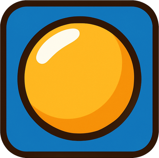 Pinpon ball.
In-Game asset.  2d.  High contrast.  No shadows