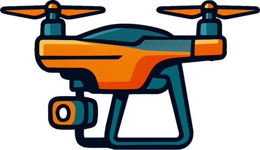 drone side view.
In-Game asset.  2d.  High contrast.  No shadows