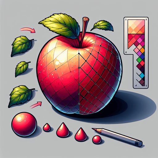 apple fruit.
Single Game Texture.  In-Game asset.  2d.  Blank background.  High contrast.  No shadows