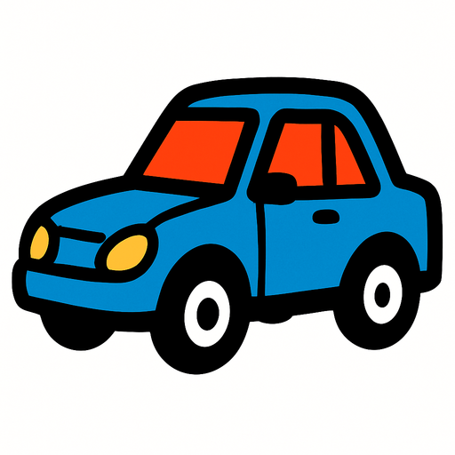 car.
In-Game asset.  2d.  High contrast.  No shadows